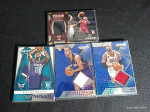 (4) Basketball Jersey Cards