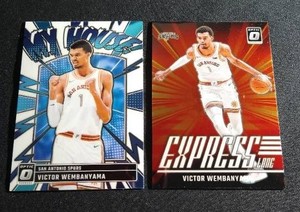 (2) Optic Victor Wembanyama Cards