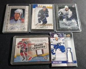 (5) Autograph or Relic Hockey Cards