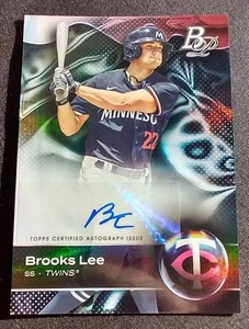 2023 Bowman Platinum Brooks Lee Autograph Prospect Card
