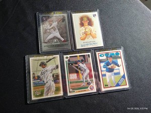 (5) Baseball Rookie Cards - Past Stars