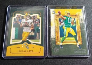 (2) Jordan Love Color Match Rookie Cards