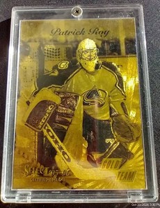 1995-96 Select Certified Patrick Roy Gold Team Insert Card