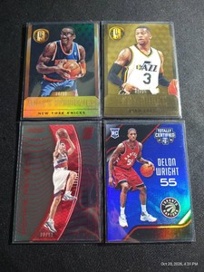 (4) Numbered Basketball Cards