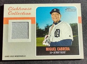 2019 Topps Miguel Cabrera Game-Worn Jersey Card