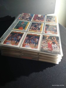 HUGE Stack of Basketball Cards in Binder Sheets