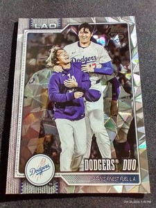 Topps Diamante Parallel Dodgers Duo Shohei Ohtani Card