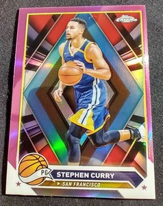 2023-24 Topps Chrome Stephen Curry Pink Refractor