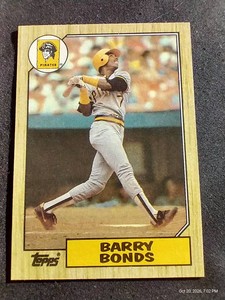 1987 Topps Barry Bonds Rookie Card