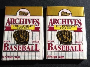 (2) Unopened 1991 Topps Archives 1953 Reprint Packs