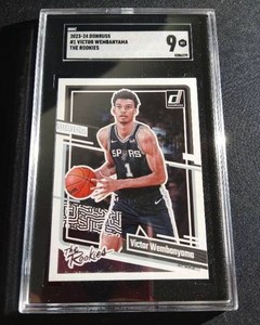 2023-24 Donruss Victor Wembanyama Rookie Card - SGC 9
