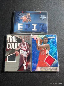 (3) Basketball Jersey Cards - Clyde Drexler, #d Joe Dumars, Etc