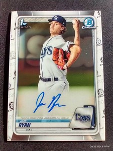 2020 Bowman Joe Ryan 1st Bowman Chrome Autograph Card