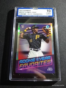 2022 Bowman Oneil Cruz Rookie Card - ISA 10