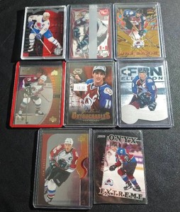 (8) Joe Sakic Cards - Nice Inserts
