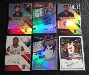 (6) Basketball Autograph Cards