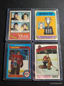 (4) Vintage Hockey Cards - All HOFers