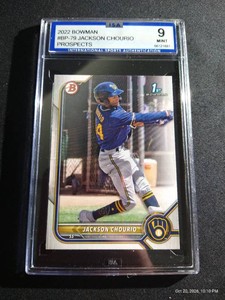 2022 Bowman Jackson Chourio 1st Bowman - ISA 9