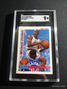 1992-93 Hoops Michael Jordan All-Star - SGC 9