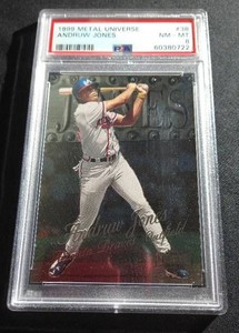 1999 Metal Universe Andruw Jones - PSA 8