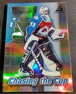 1998 Pinnacle Patrick Roy Chasing The Cup Insert Card