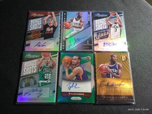 (6) Basketball Autograph Cards - (4) #d Under 100