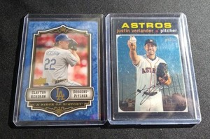 (2) Numbered Pitching Legend Cards - Clayton Kershaw & Justin Verlander