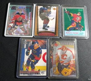 (5) Numbered Hockey Cards