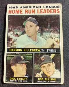 1964 Topps HR Leaders Harmon Killebrew Card