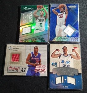 (4) Basketball Jersey Cards