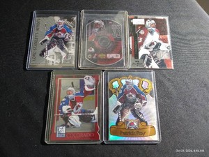 (5) Patrick Roy Die-Cut Cards