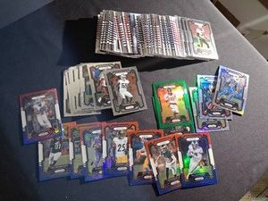 Modern Football Card Lot - Many Rookies & Several RedWhiteBlue Prizms