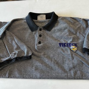 Vintage Majestic Vikings Embroidered Polo XXL