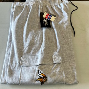 Vintage Zubaz NFL Grey Jogger Sweatpants NOS Tags Large