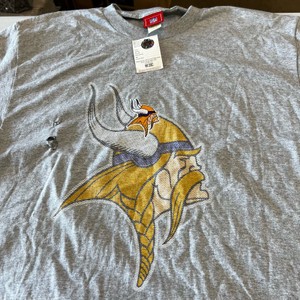 Vintage NFL Vikings Grey T-Shirt Tag XL