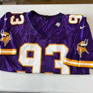 Vintage Nike MN Vikings #93 Purple Jersey Large