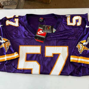 Vintage Nike MN Vikings Purple #57 Jersey NOS Tags XL