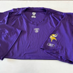 Vintage Reebok NFL Equipment MN Vikings Purple Shirt 2XL