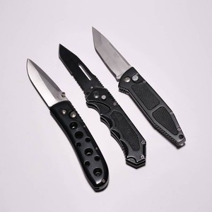 China Made Automatic Folding Knife Lot 3 Knives Nice