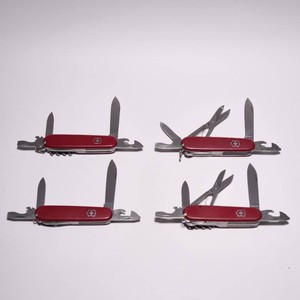 Victorinox Swiss Army 91mm Folding Knife Lot Huntsman, Spartan, Tinker, Super Tinker