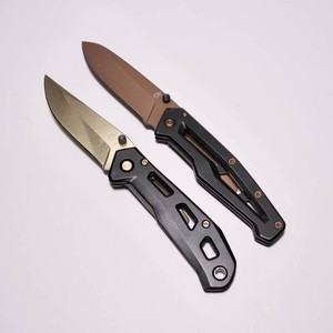 Gerber Folding Knife Lot Airlift Gold and Paralite Bronze Nice