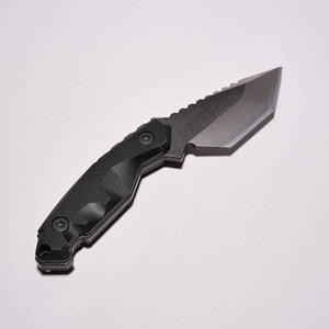 JXE JXO Fixed Blade Tanto Knife With Plastic Sheath Excellent