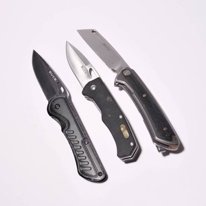 Buck Knives Manual Folding Knife Lot Models 875, 736, 0263