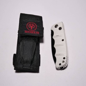 Boker Automat Kalashnikov Folding Knife w Branded Boker Sheath Excellent