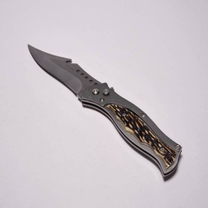 USA Super Knife Auto Folding Knife w Flashlight Attachment