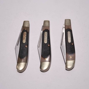 Schrade Old Timer Modern Made 12OT Folding Knife Lot 3 Knives Nice