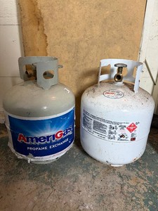 Lot of 2 Empty Propane Tanks