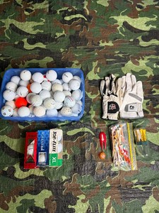 75 Golf Balls and Golf Accesories Tees, Gloves, Etc