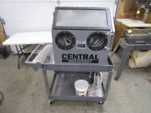 Sandblast Cabinet & Shop Cart