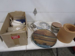Vases, Roll of Cork, Turntables